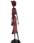 Bronze Issouf 110 cm rouge n°1 Bronzes d'Afrique
