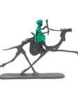 Chamelier 20 cm vert n°2 Bronzes d'Afrique