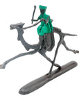 Chamelier 20 cm vert n°2 Bronzes d'Afrique