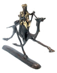 Chamelier 20 cm doré n°1 Bronzes d'Afrique