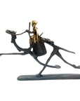 Chamelier 20 cm doré n°1 Bronzes d'Afrique