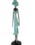 Bronze Issouf 110 cm turquoise n°1 Bronzes d'Afrique
