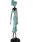 Bronze Issouf 110 cm turquoise n°1 Bronzes d'Afrique