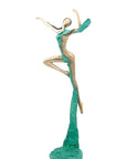 Bronze Issouf danseuse 50 cm vert n°1 Bronzes d'Afrique