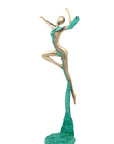 Bronze Issouf danseuse 50 cm vert n°1 Bronzes d'Afrique