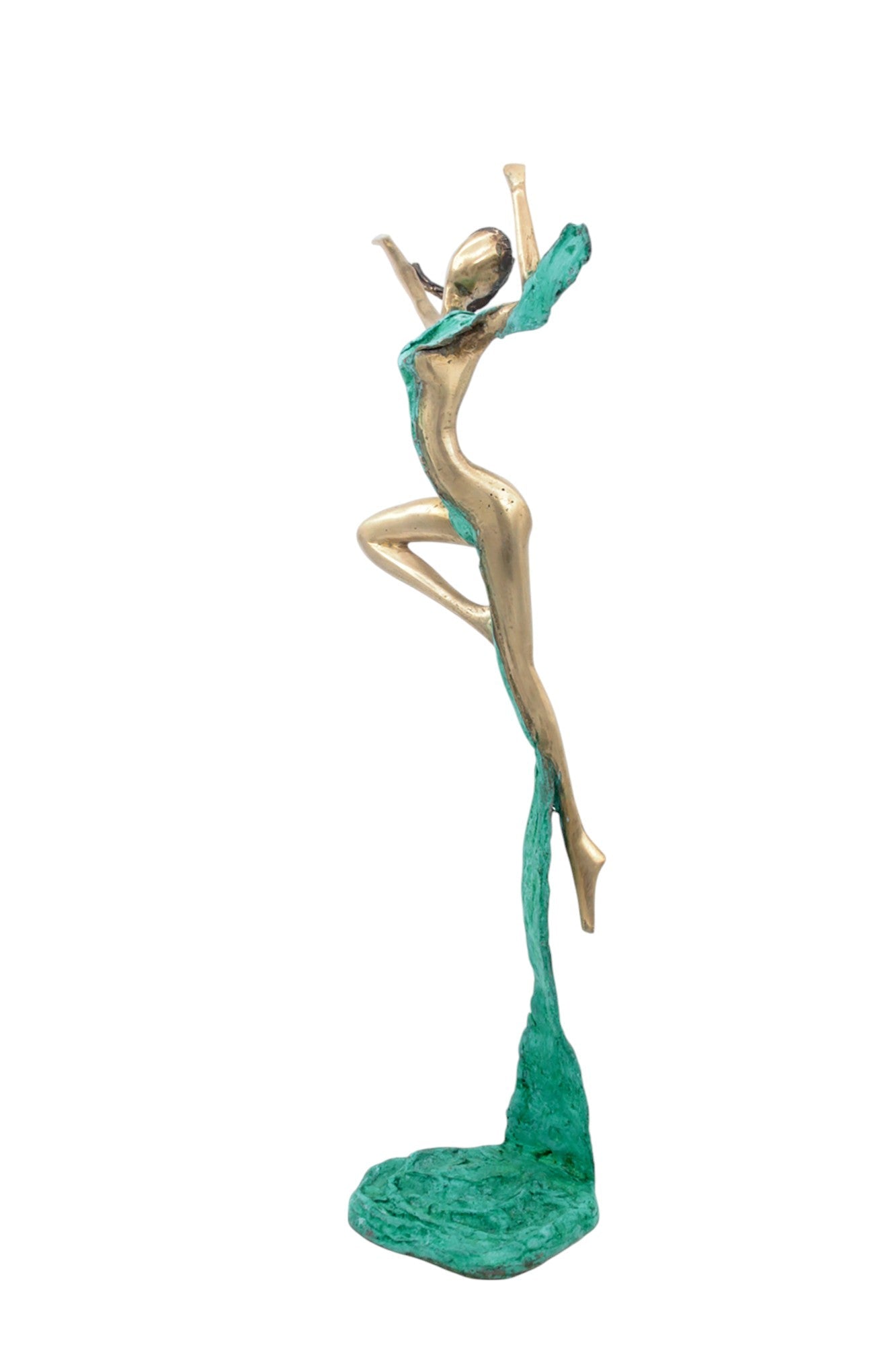 Bronze Issouf danseuse 50 cm vert n°1 Bronzes d'Afrique