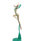 Bronze Issouf danseuse 50 cm vert n°1 Bronzes d'Afrique