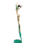 Bronze Issouf danseuse 50 cm vert n°1 Bronzes d'Afrique
