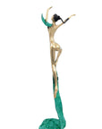 Bronze Issouf danseuse 50 cm vert n°1 Bronzes d'Afrique