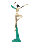 Bronze Issouf danseuse 50 cm vert n°1 Bronzes d'Afrique