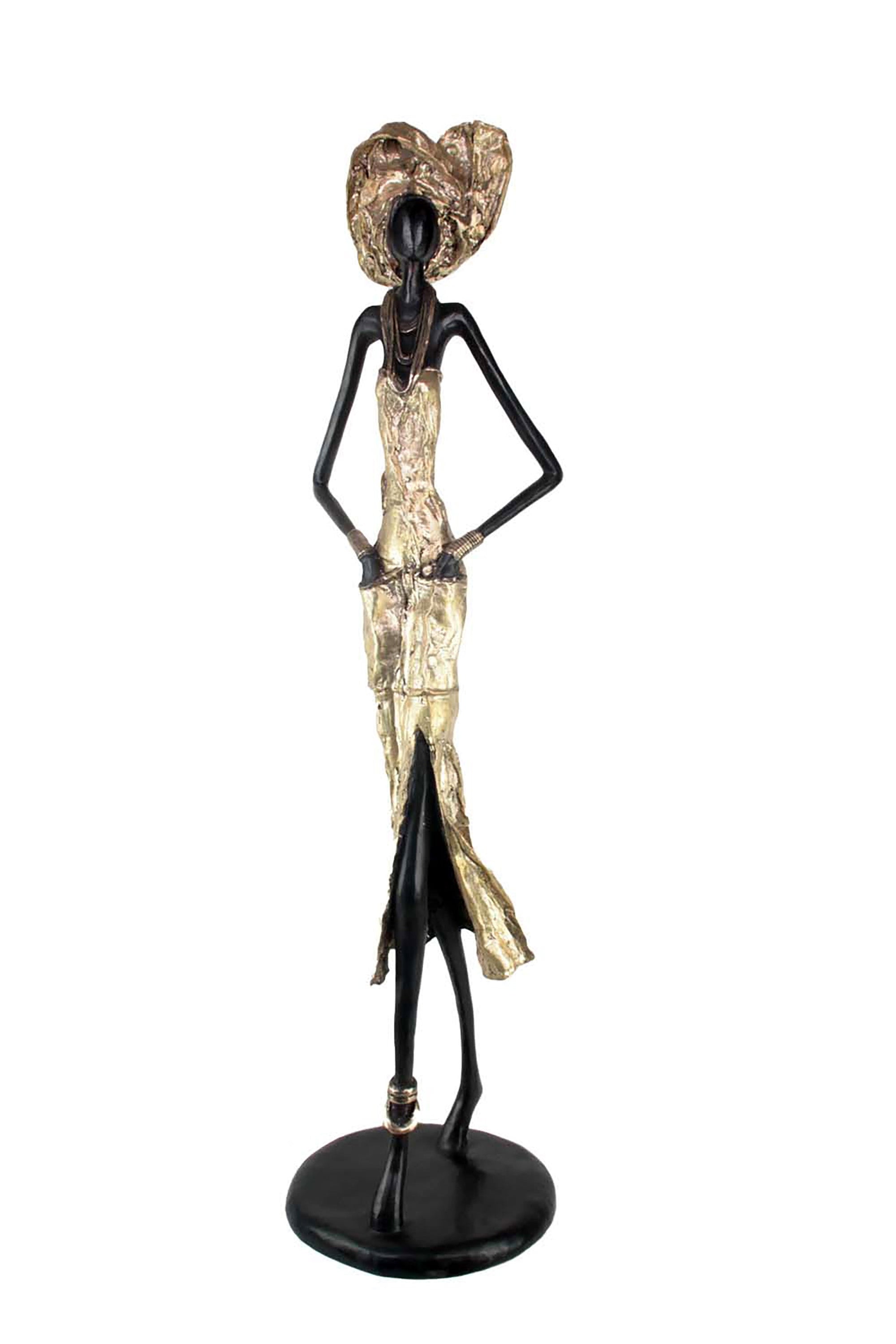 Bronze Issouf 110 cm doré n°1 Bronzes d'Afrique