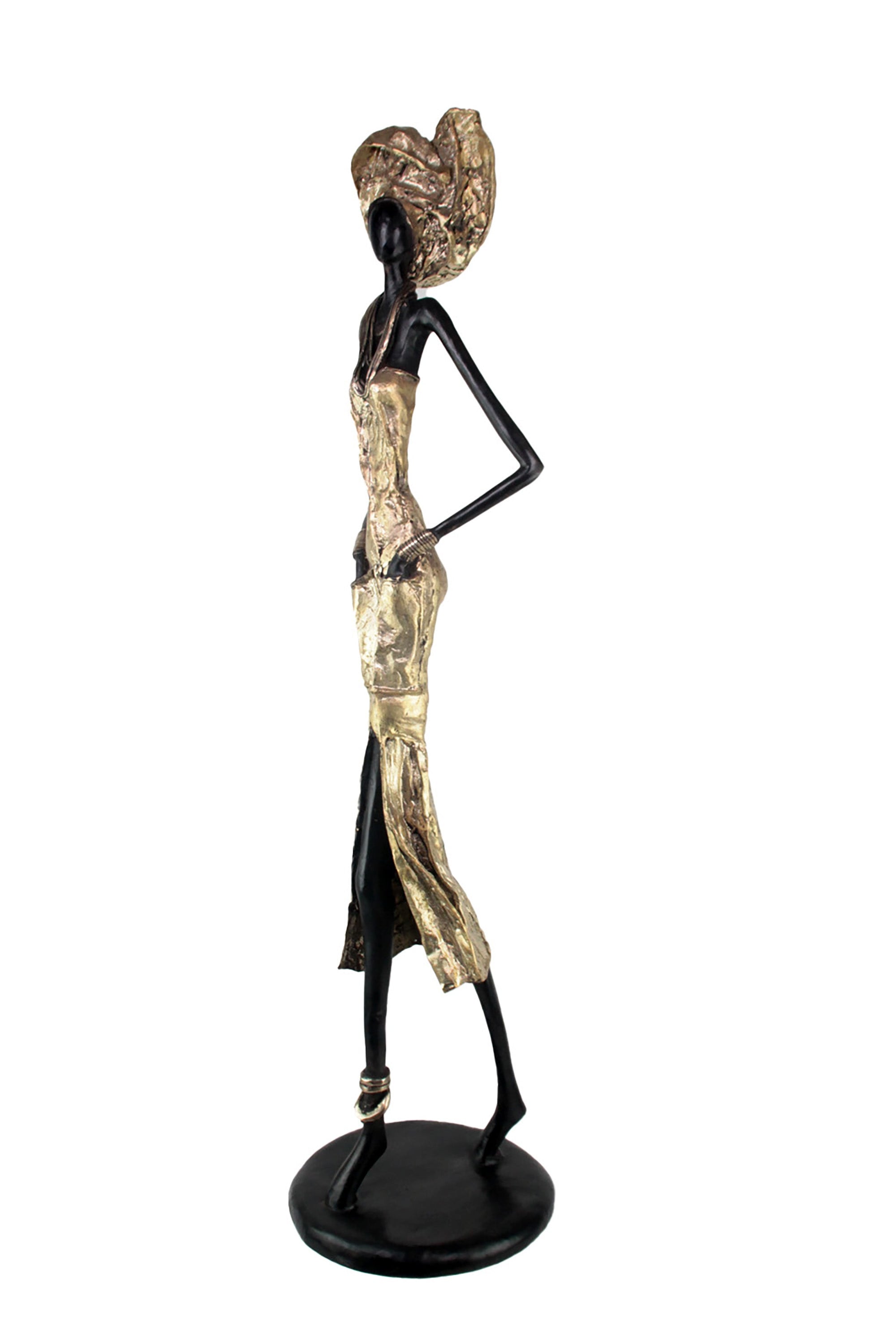 Bronze Issouf 110 cm doré n°1 Bronzes d'Afrique