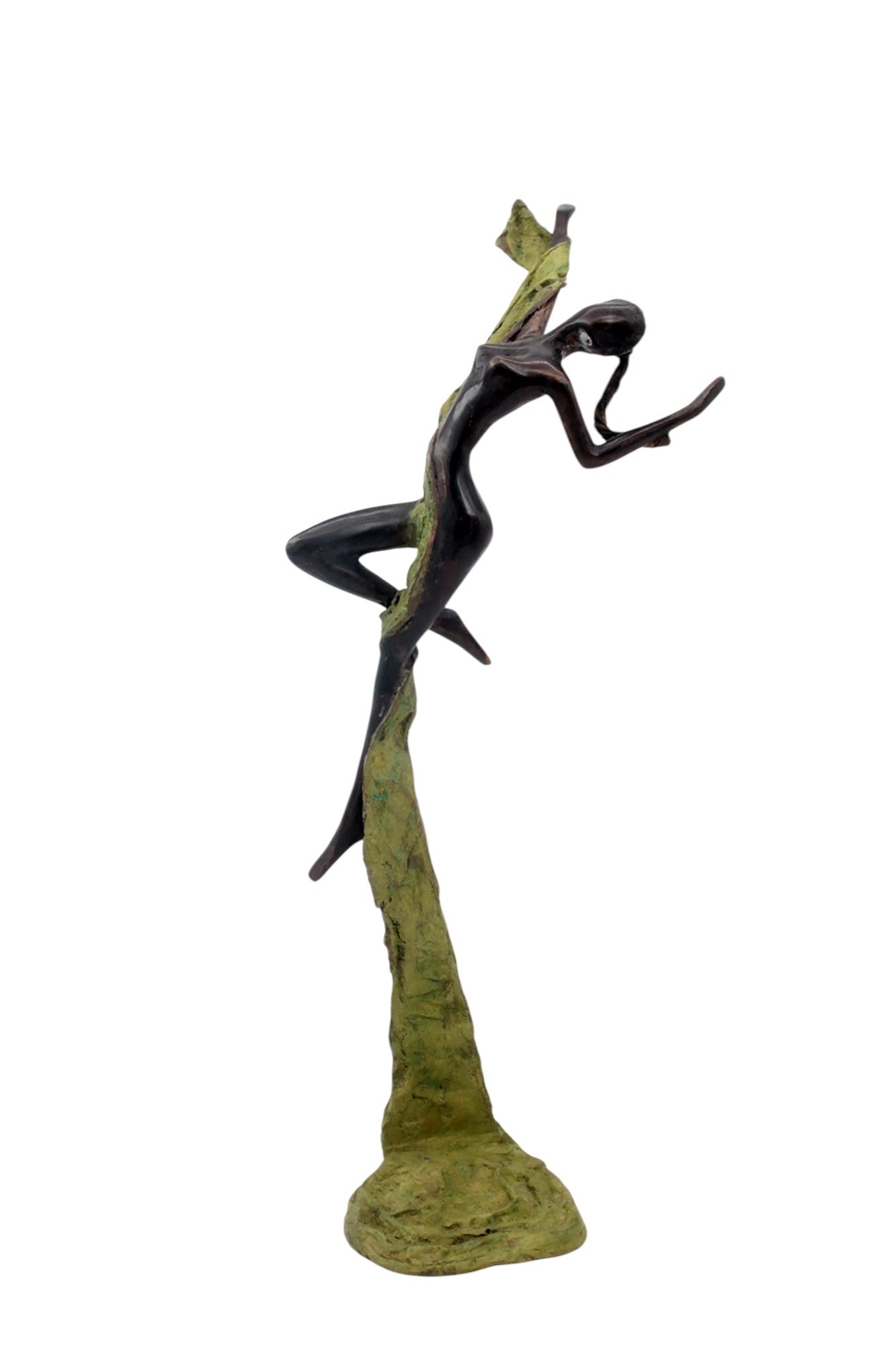 Bronze Issouf danseuse 50 cm vert n°2 Bronzes d'Afrique