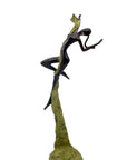 Bronze Issouf danseuse 50 cm vert n°2 Bronzes d'Afrique