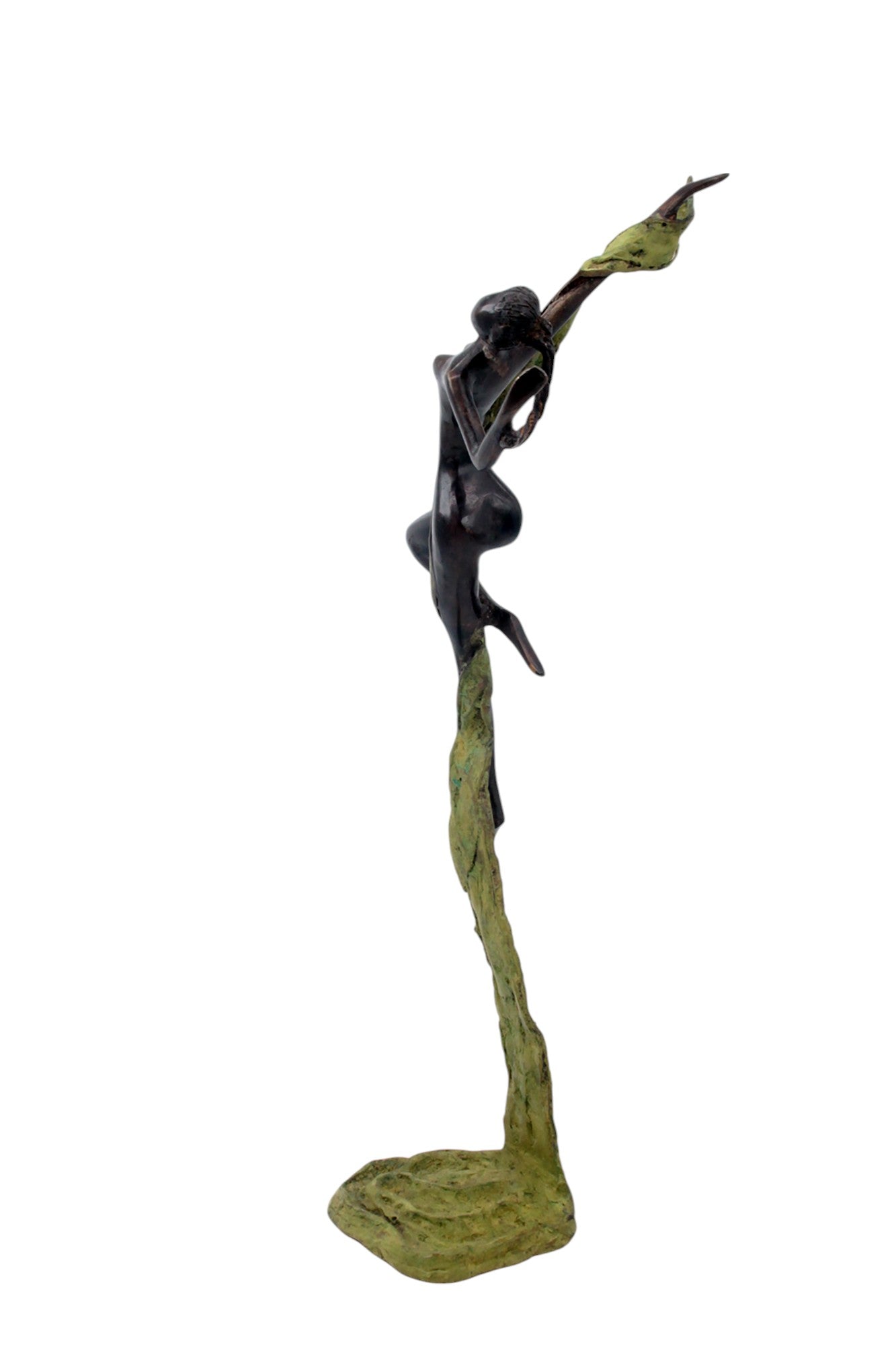 Bronze Issouf danseuse 50 cm vert n°2 Bronzes d'Afrique