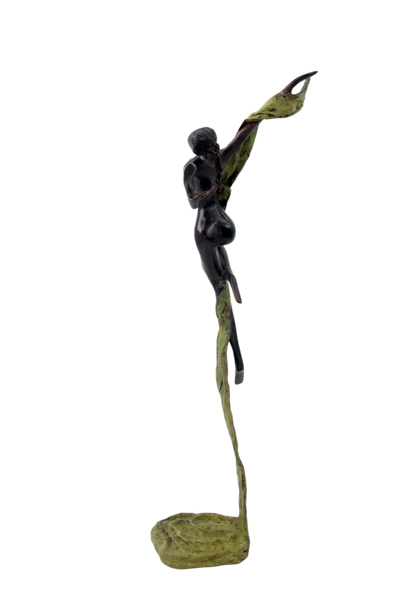 Bronze Issouf danseuse 50 cm vert n°2 Bronzes d'Afrique