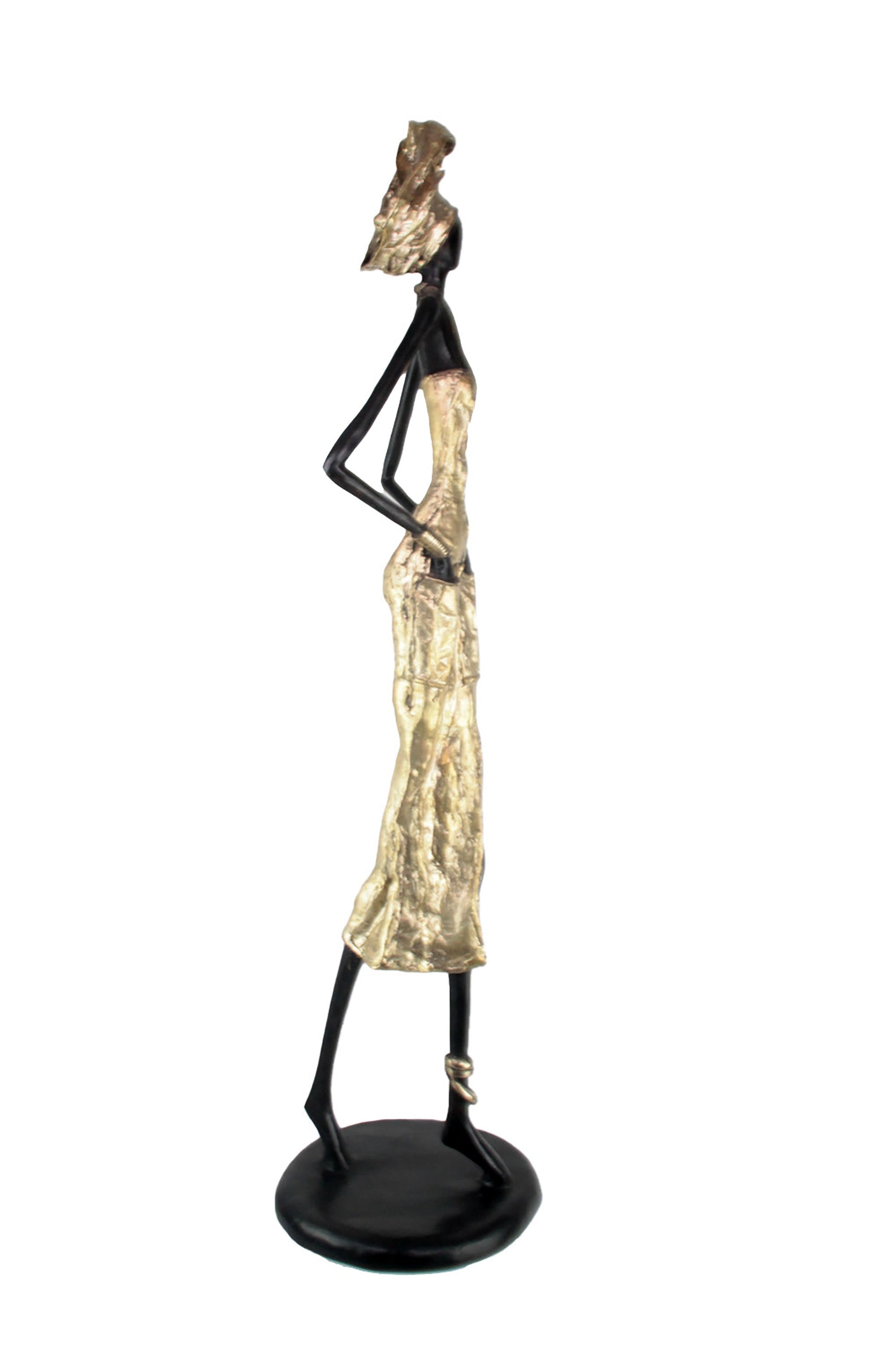 Bronze Issouf 110 cm doré n°1 Bronzes d'Afrique