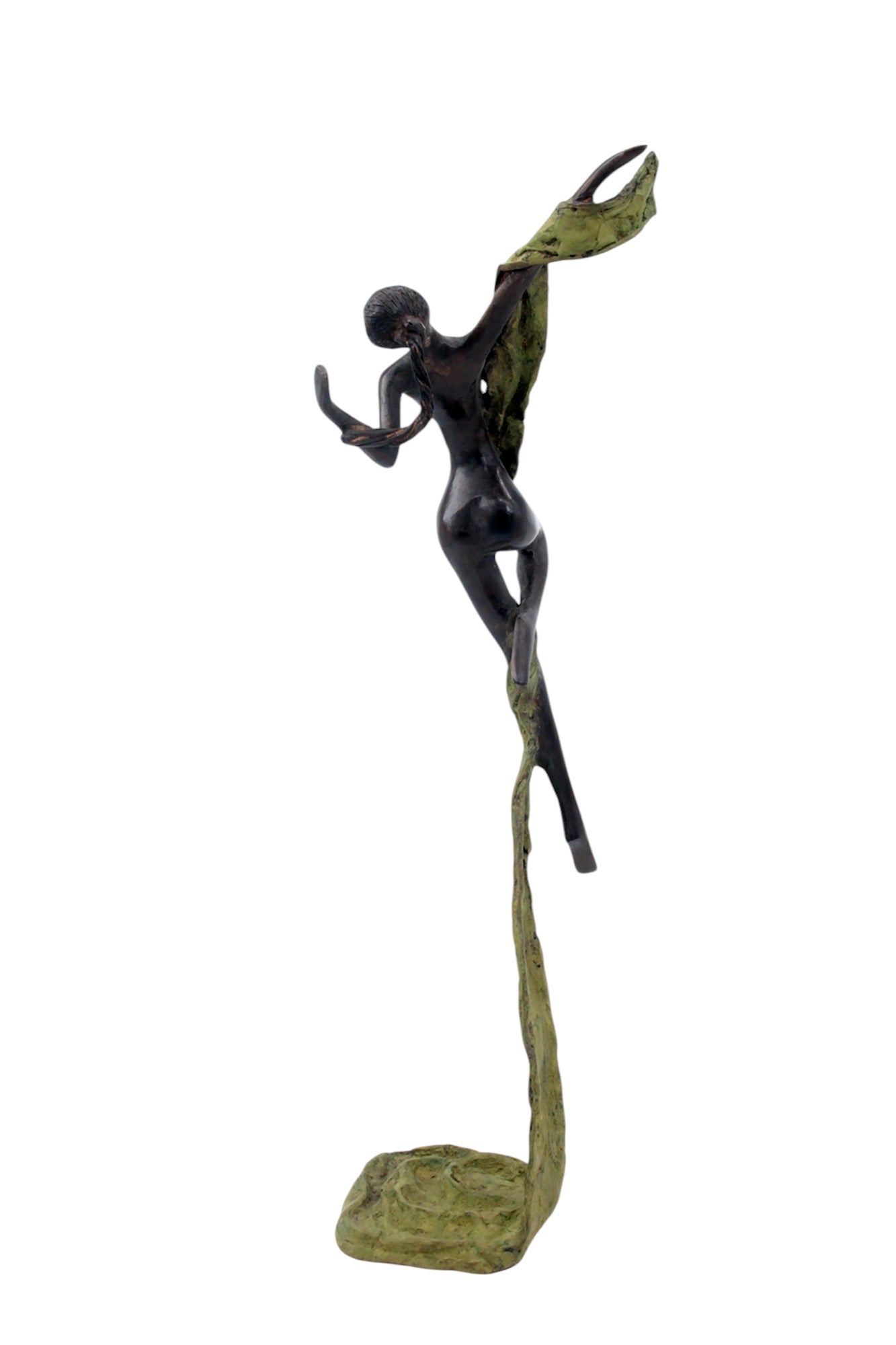 Bronze Issouf danseuse 50 cm vert n°2 Bronzes d'Afrique