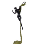 Bronze Issouf danseuse 50 cm vert n°2 Bronzes d'Afrique