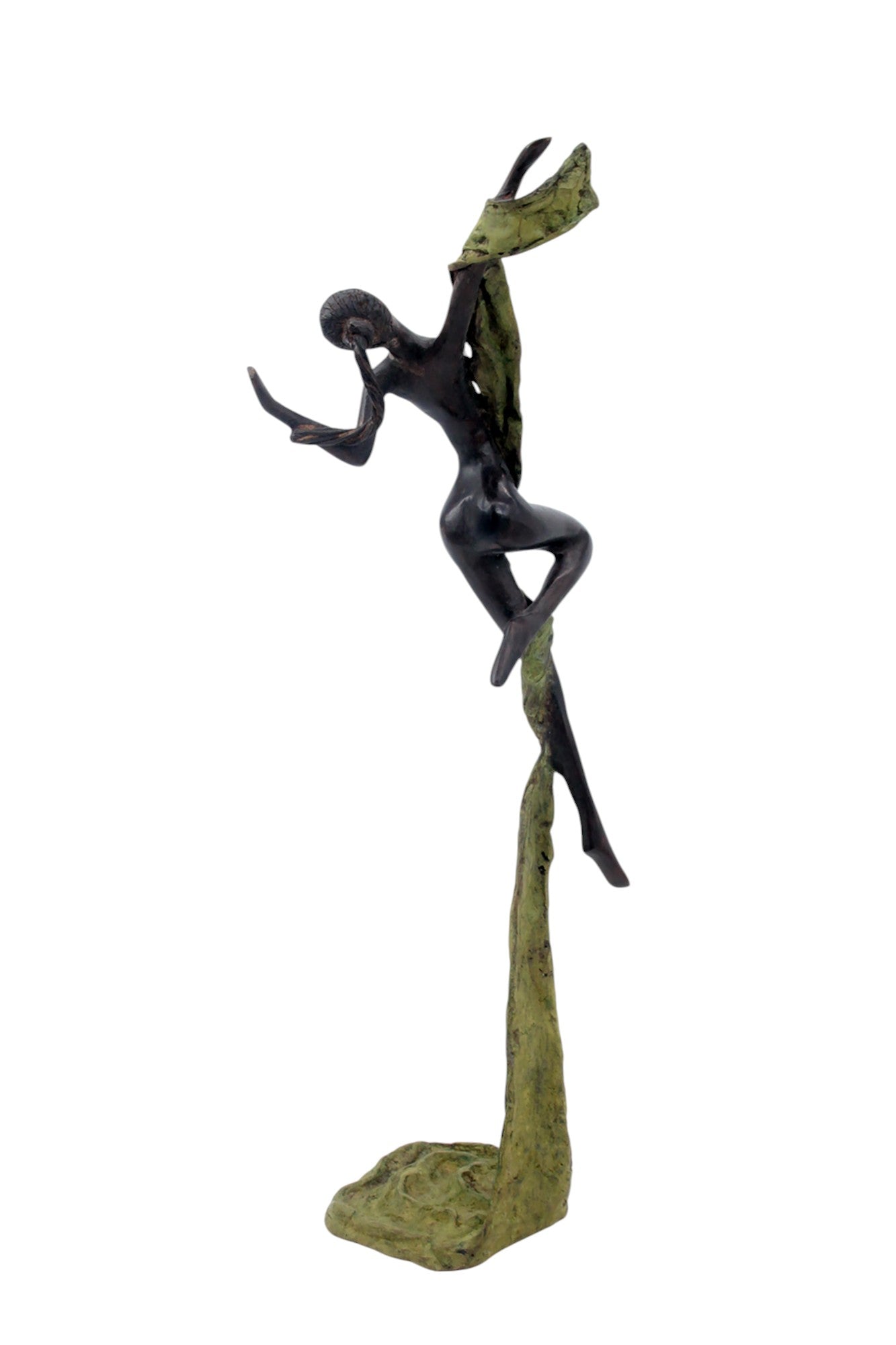 Bronze Issouf danseuse 50 cm vert n°2 Bronzes d'Afrique