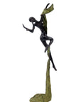 Bronze Issouf danseuse 50 cm vert n°2 Bronzes d'Afrique