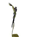 Bronze Issouf danseuse 50 cm vert n°2 Bronzes d'Afrique