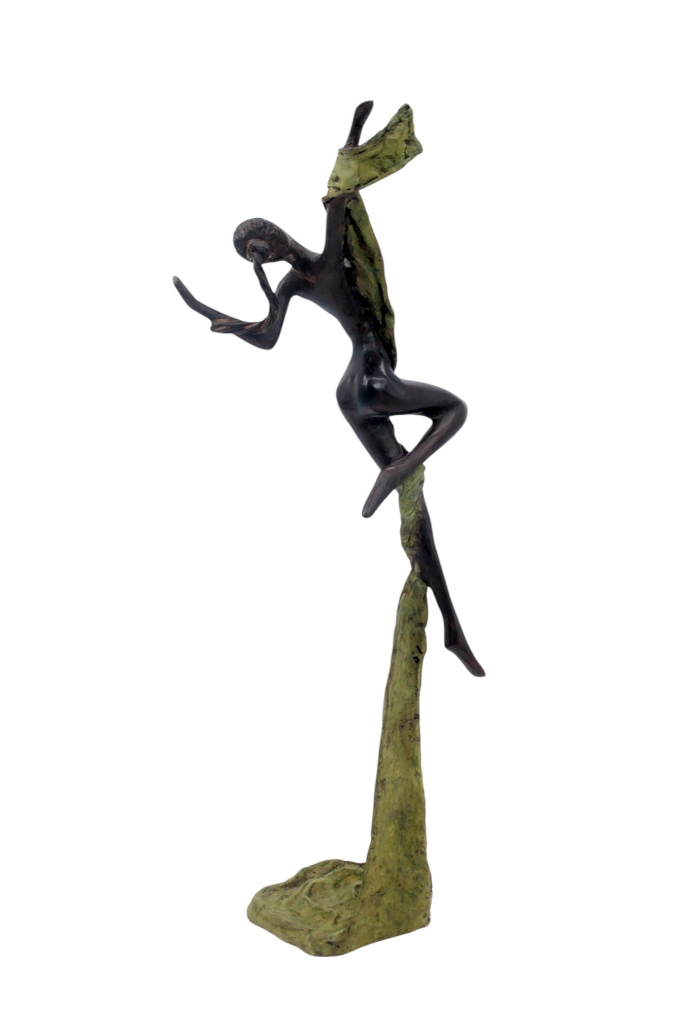 Bronze Issouf danseuse 50 cm vert n°2 Bronzes d'Afrique