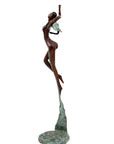 Bronze Issouf danseuse 50 cm vert n°3 Bronzes d'Afrique
