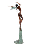 Bronze Issouf danseuse 50 cm vert n°3 Bronzes d'Afrique