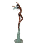 Bronze Issouf danseuse 50 cm vert n°3 Bronzes d'Afrique