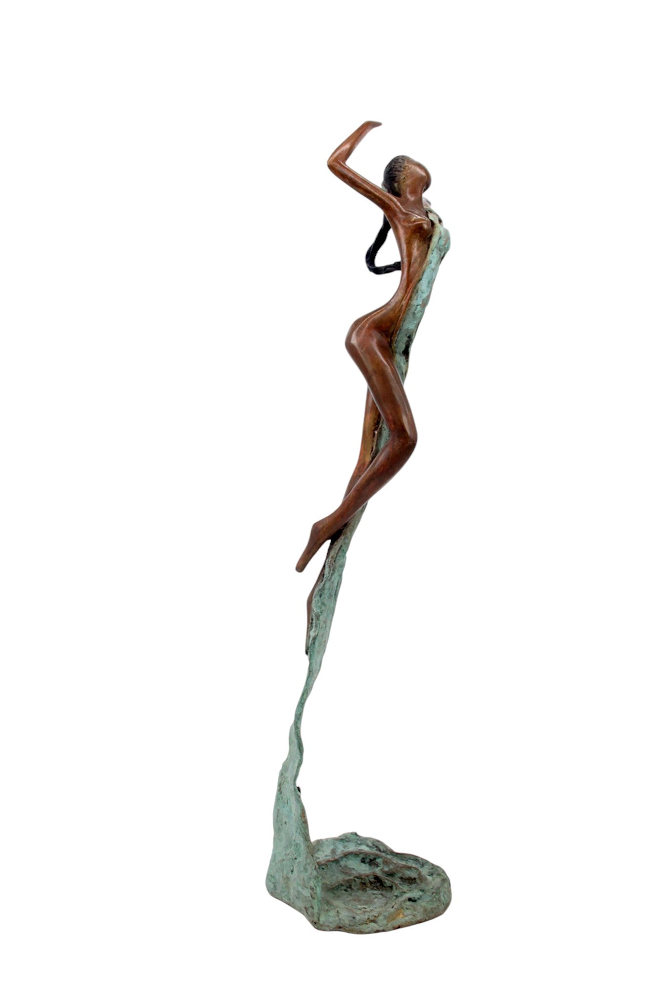 Bronze Issouf danseuse 50 cm vert n°3 Bronzes d'Afrique