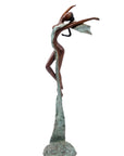 Bronze Issouf danseuse 50 cm vert n°3 Bronzes d'Afrique