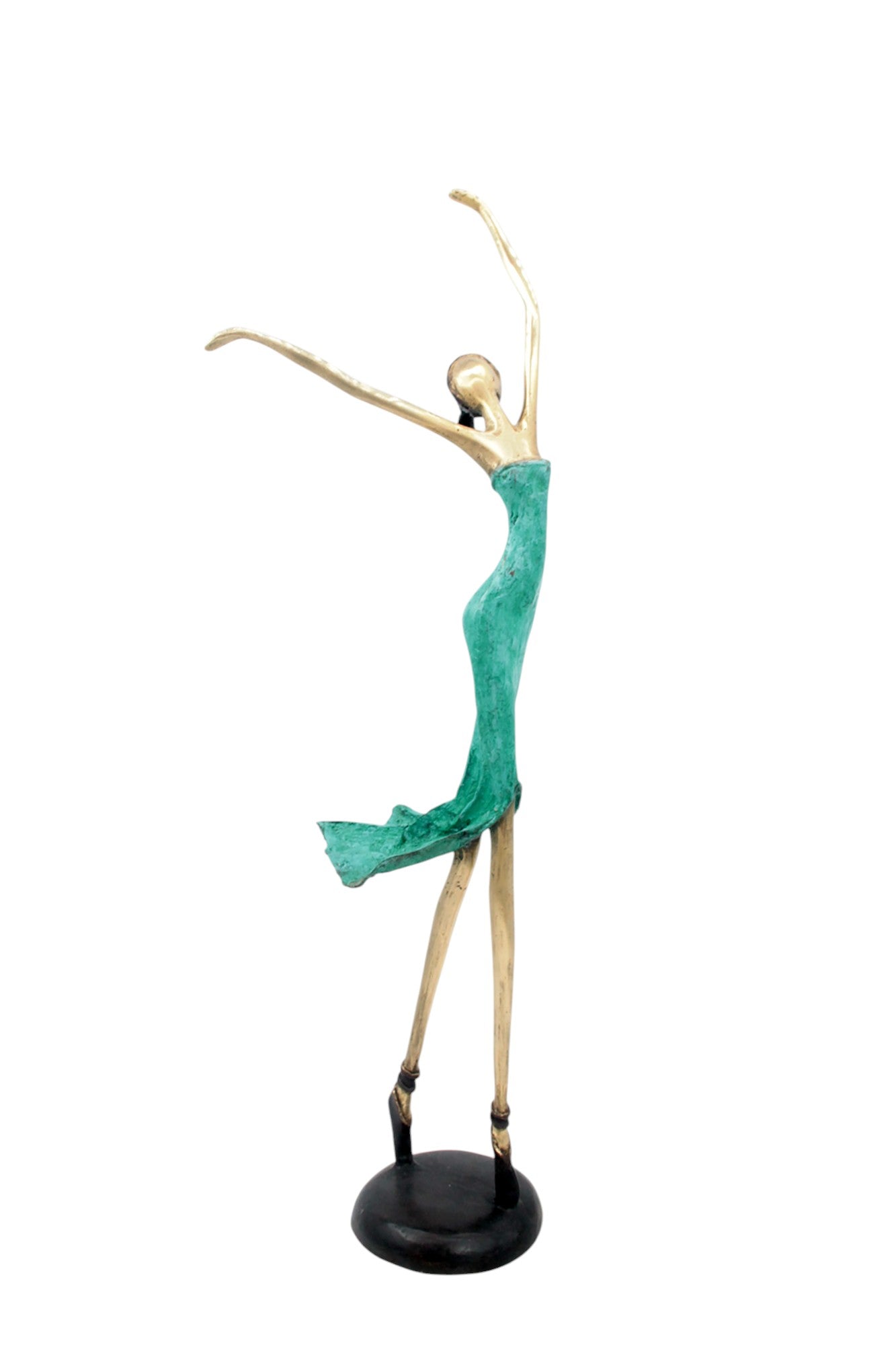 Bronze danseuse 55 cm vert n°2 Bronzes d'Afrique