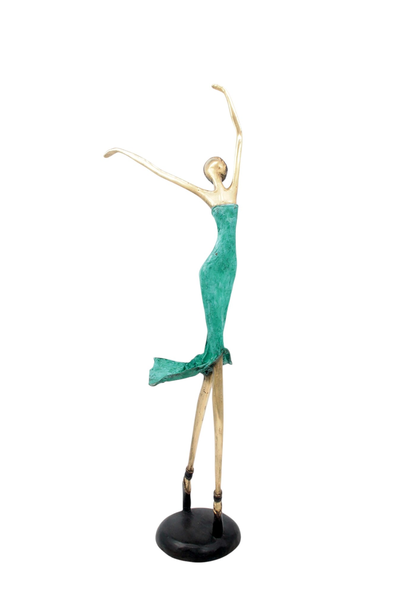 Bronze danseuse 55 cm vert n°2 Bronzes d'Afrique