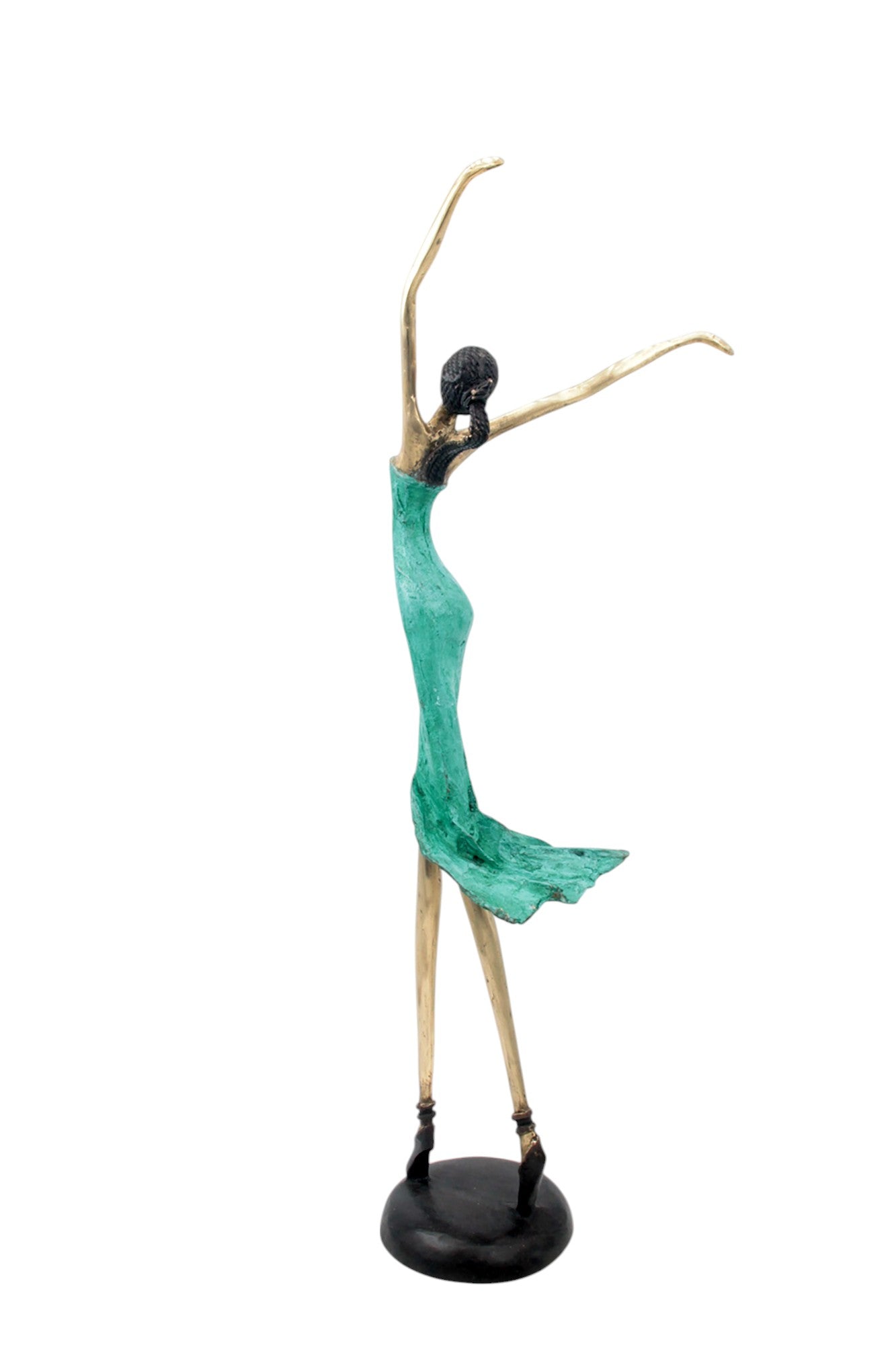 Bronze danseuse 55 cm vert n°2 Bronzes d'Afrique