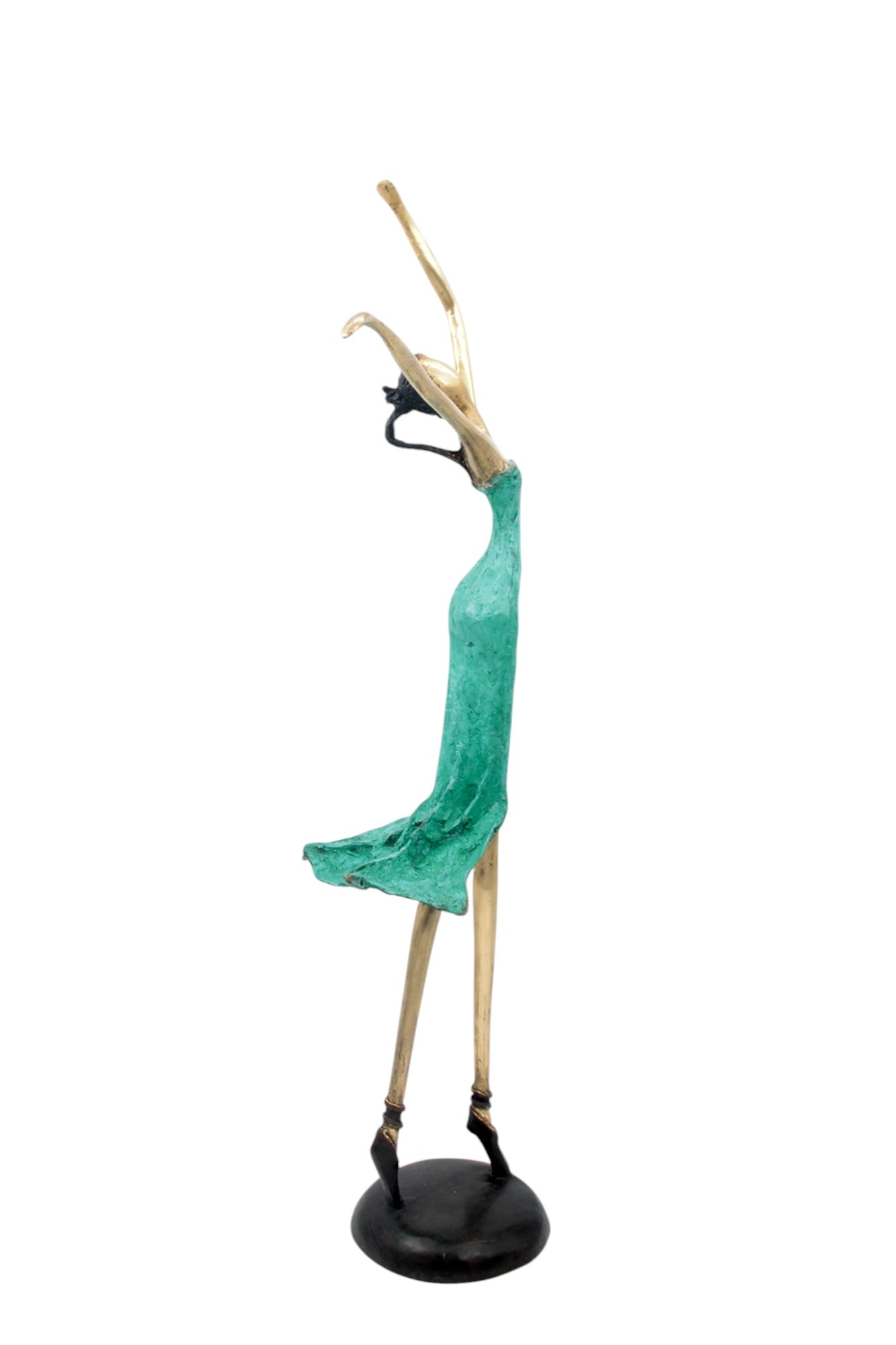 Bronze danseuse 55 cm vert n°2 Bronzes d'Afrique