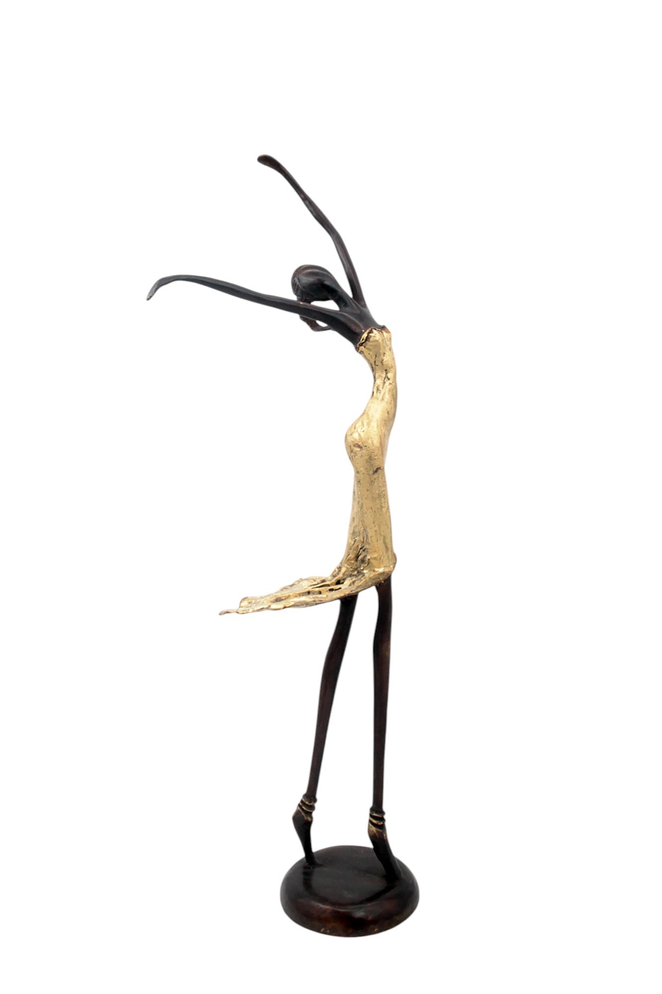 Bronze danseuse 55 cm doré n°1 Bronzes d'Afrique