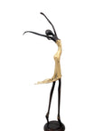 Bronze danseuse 55 cm doré n°1 Bronzes d'Afrique