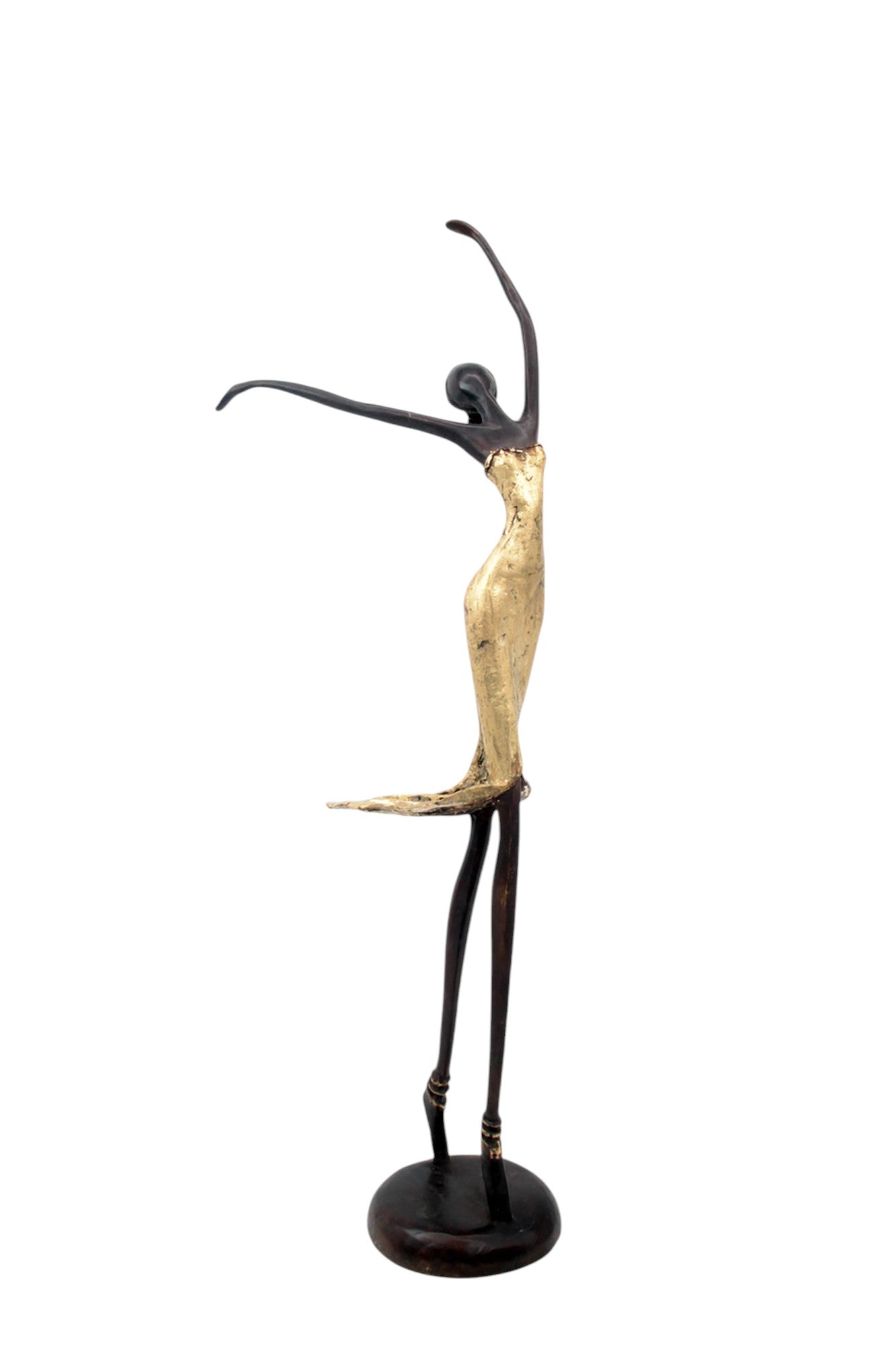 Bronze danseuse 55 cm doré n°1 Bronzes d'Afrique