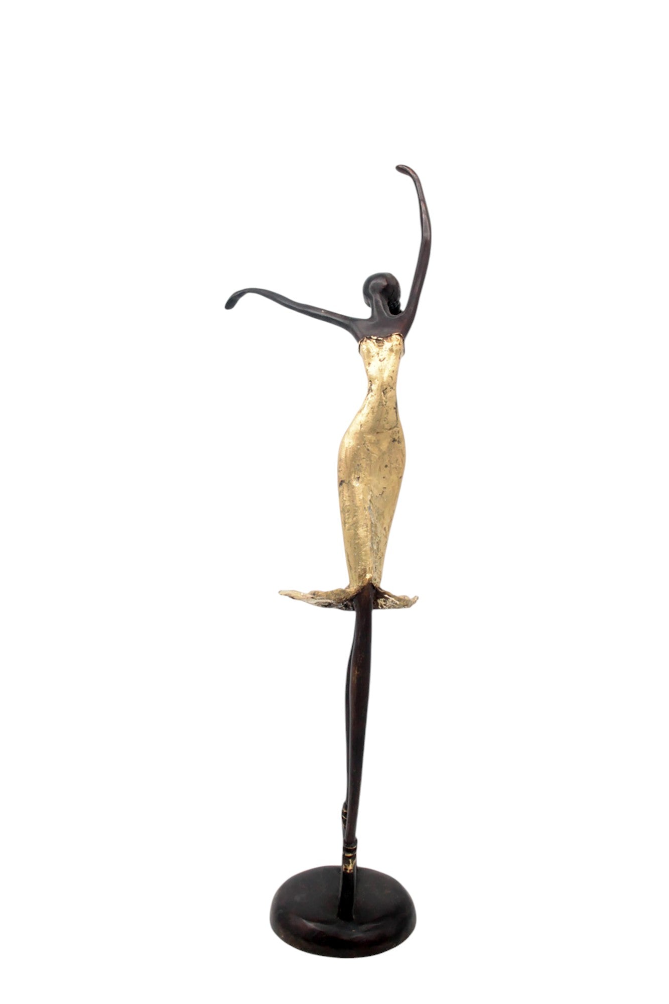 Bronze danseuse 55 cm doré n°1 Bronzes d'Afrique