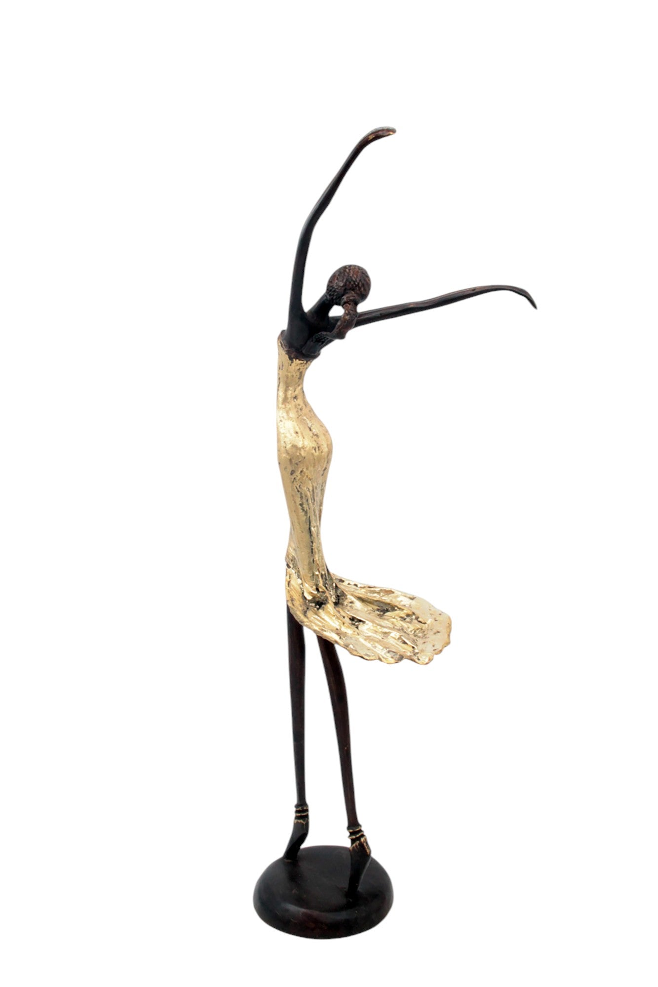 Bronze danseuse 55 cm doré n°1 Bronzes d'Afrique
