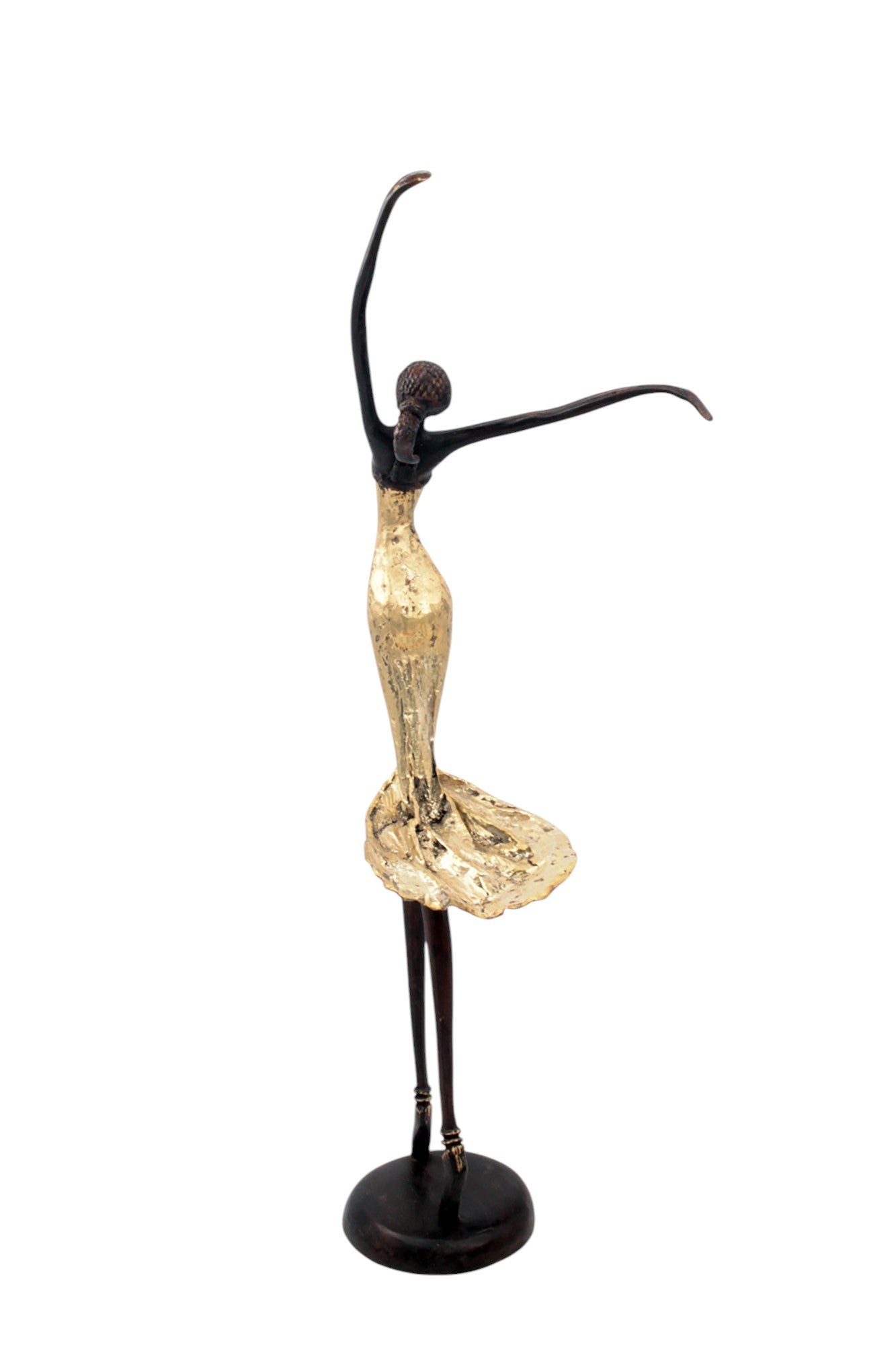 Bronze danseuse 55 cm doré n°1 Bronzes d'Afrique