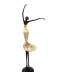 Bronze danseuse 55 cm doré n°1 Bronzes d'Afrique