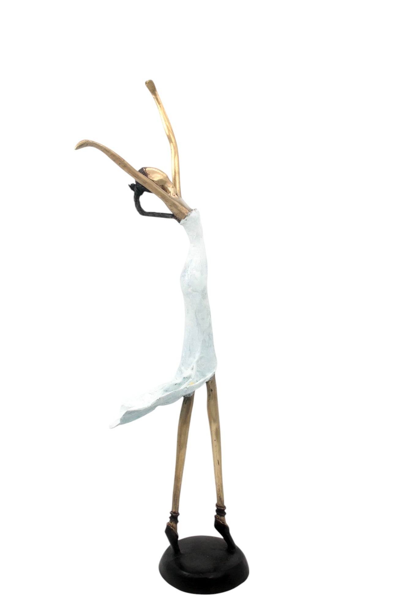 Bronze danseuse 55 cm blanc n°1 Bronzes d'Afrique