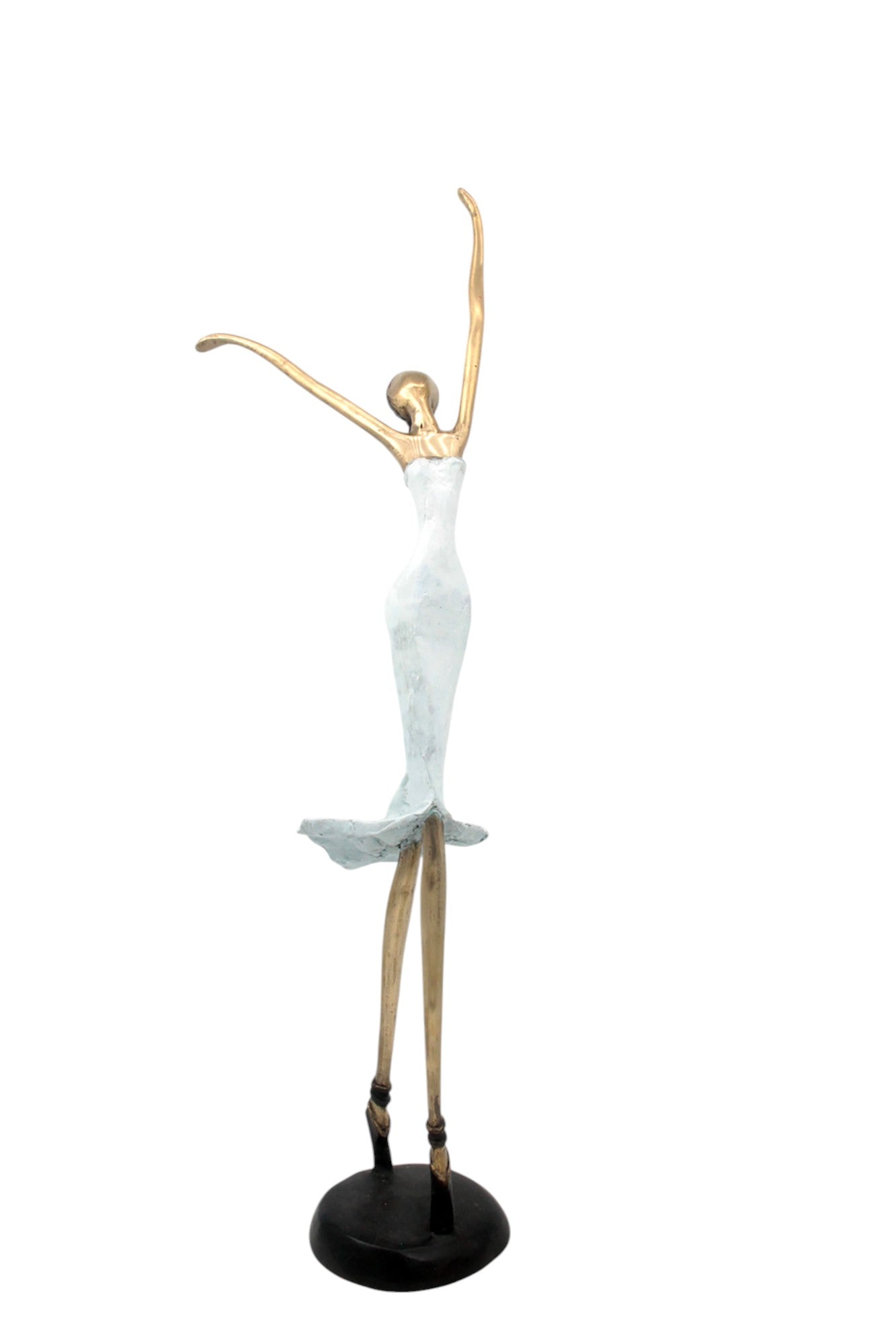 Bronze danseuse 55 cm blanc n°1 Bronzes d'Afrique