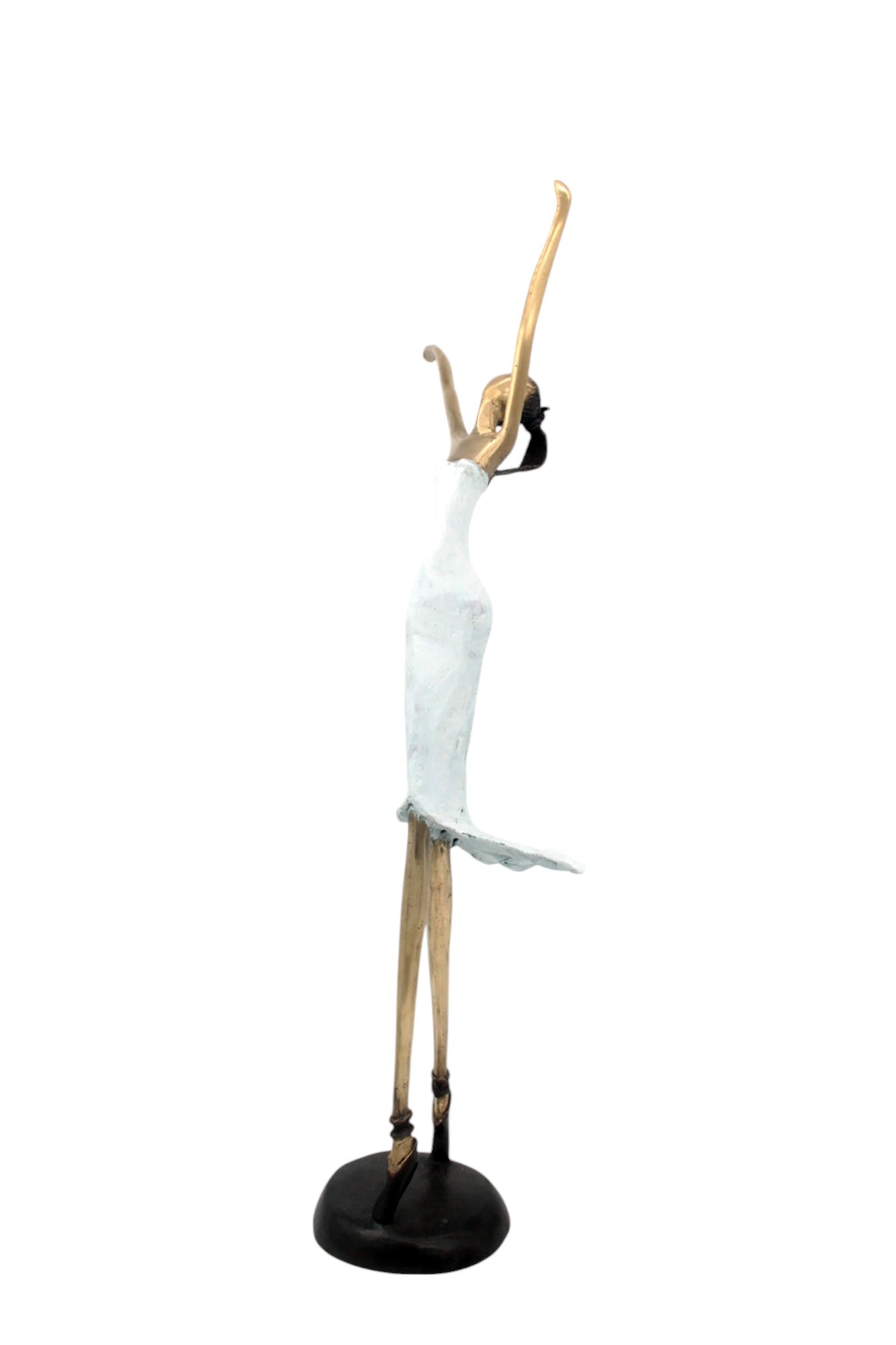 Bronze danseuse 55 cm blanc n°1 Bronzes d'Afrique