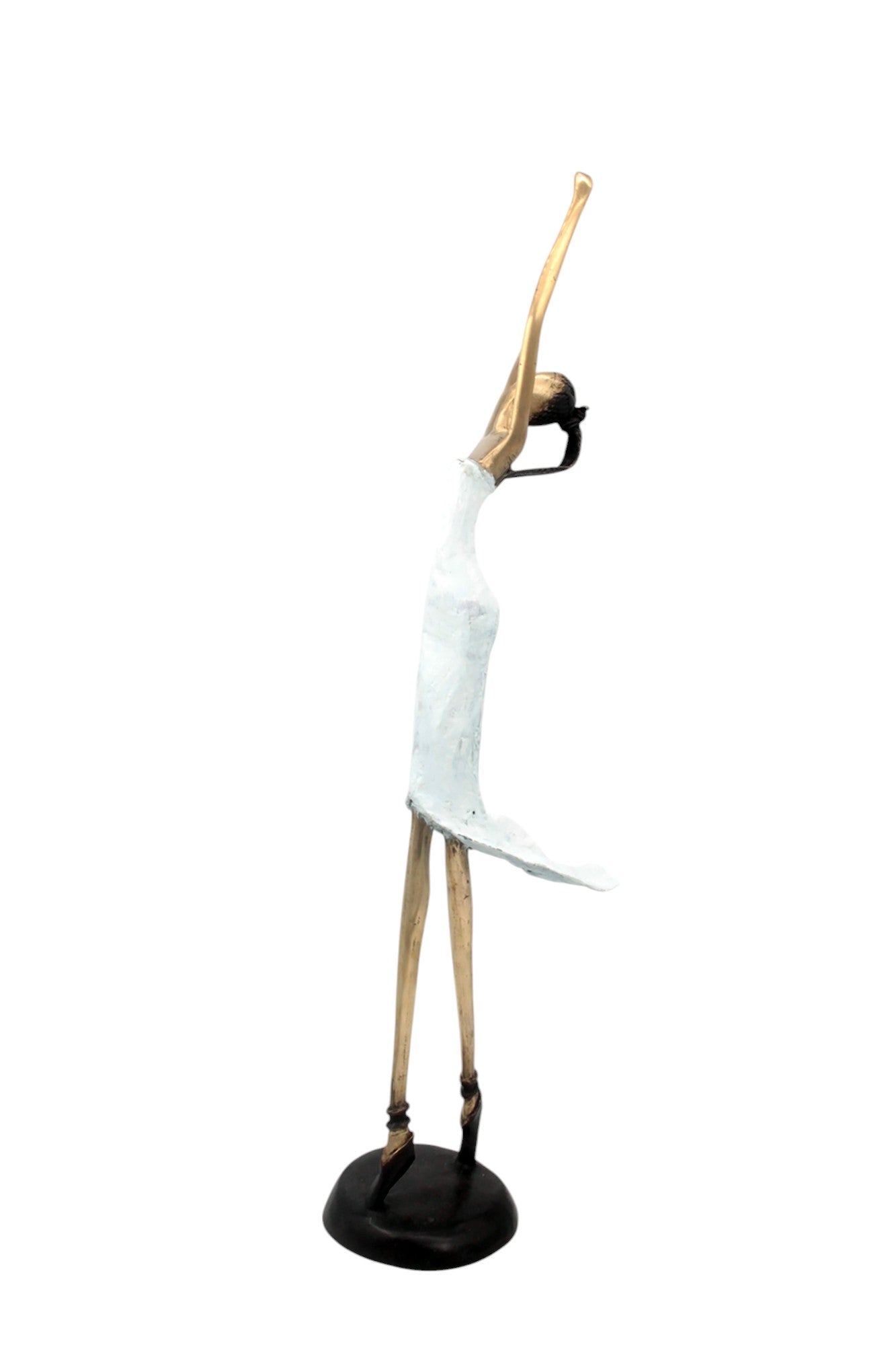 Bronze danseuse 55 cm blanc n°1 Bronzes d'Afrique