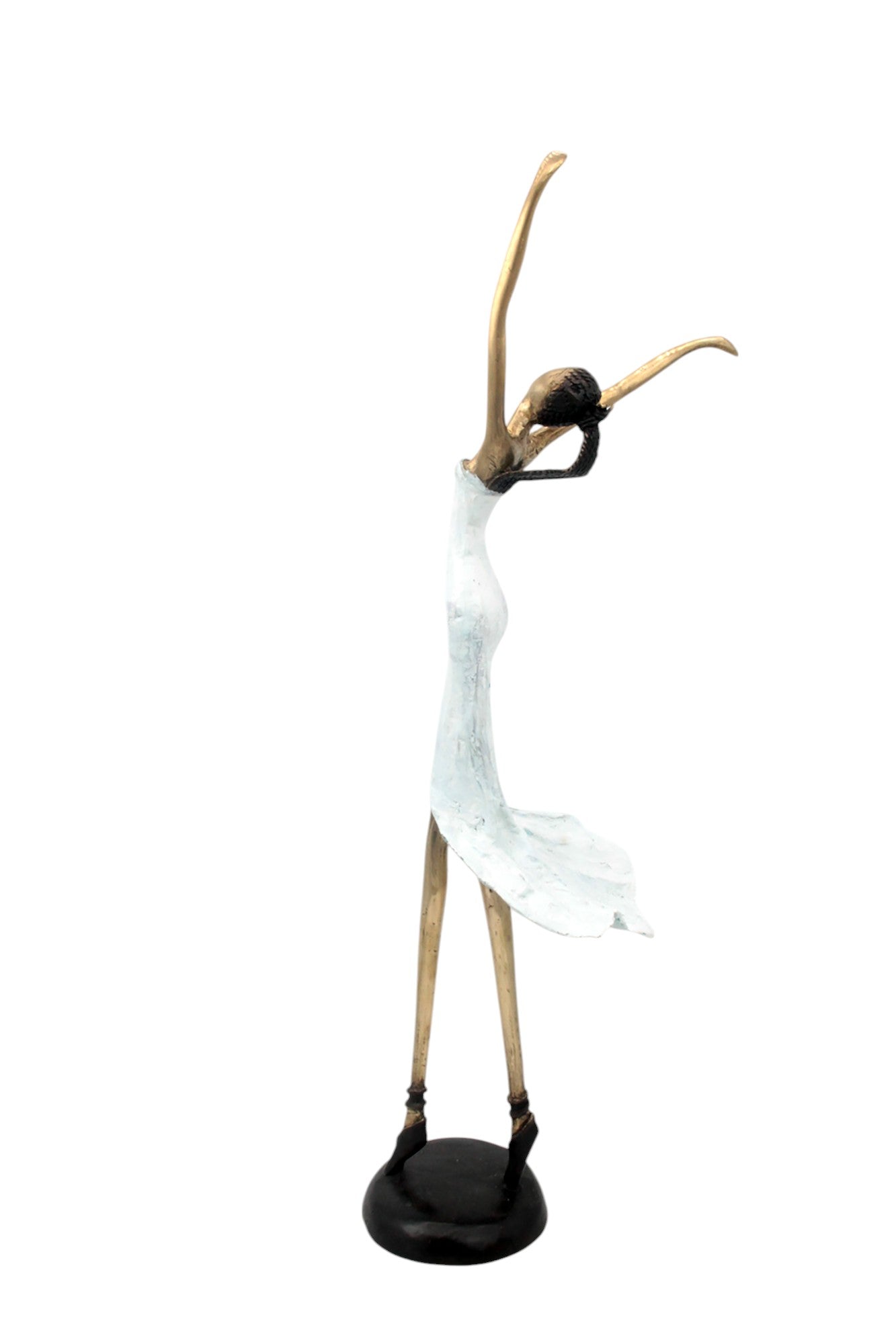 Bronze danseuse 55 cm blanc n°1 Bronzes d'Afrique