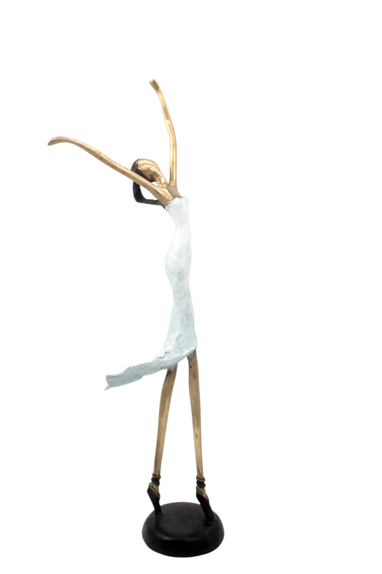 Bronze danseuse 55 cm blanc n°1 Bronzes d'Afrique