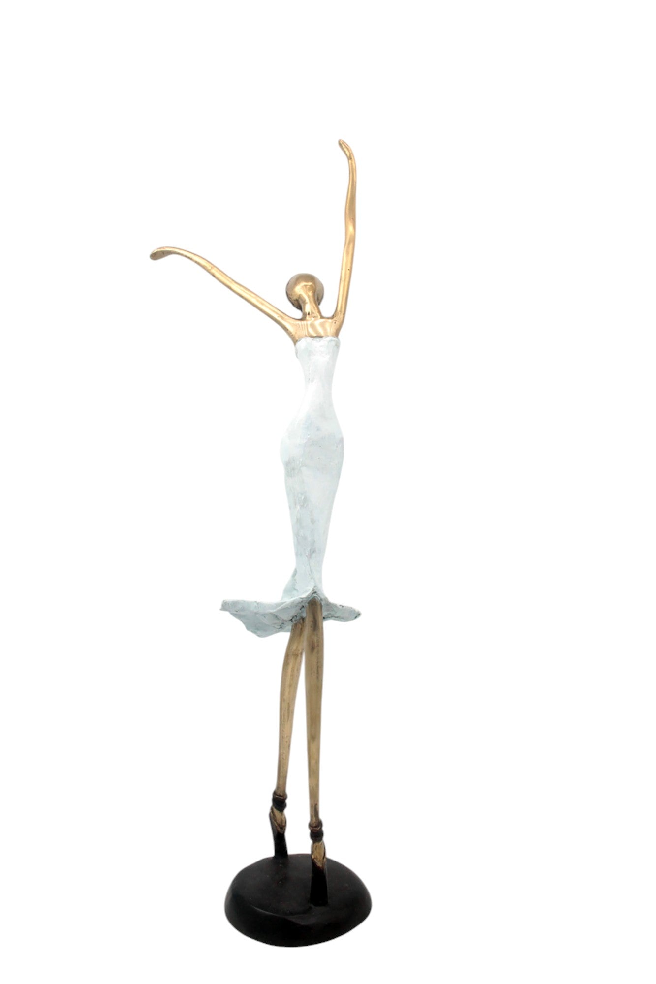 Bronze danseuse 55 cm blanc n°1 Bronzes d'Afrique